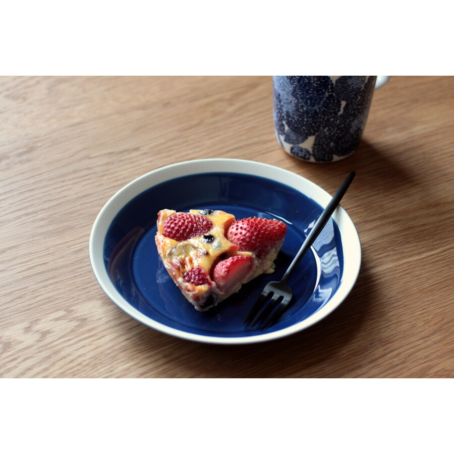 yumiko　iihoshi　porcelain　×　木村硝子店　dishes　180　plate　ink blue　/　ディシィーズ　インクブルー