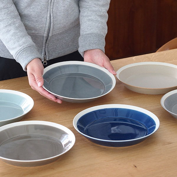 yumiko　iihoshi　porcelain　×　木村硝子店　dishes　200　plate　fog gray　/　ディシィーズ　フォググレー
