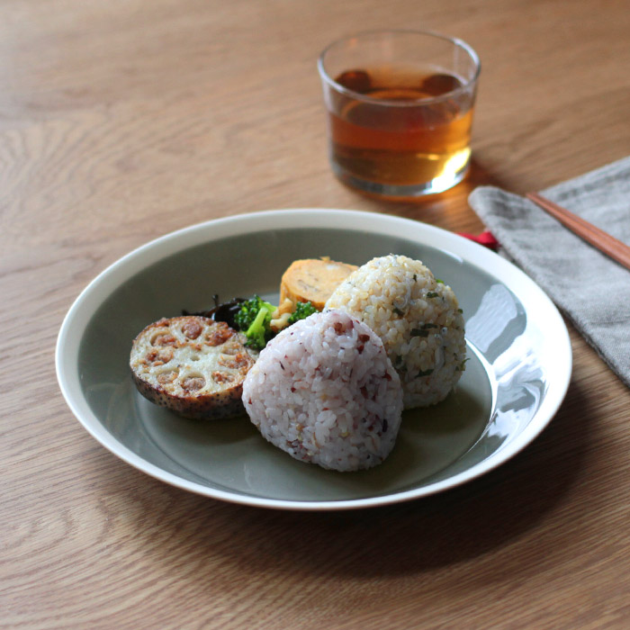 yumiko　iihoshi　porcelain　×　木村硝子店　dishes　220　plate　fog gray　/　ディシィーズ　フォググレー