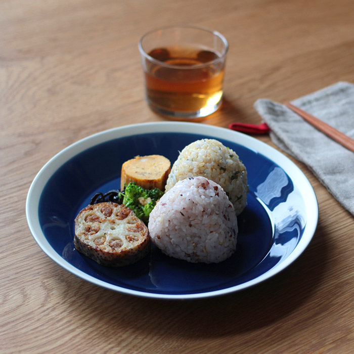 yumiko　iihoshi　porcelain　×　木村硝子店　dishes　220　plate　ink blue　/　ディシィーズ　インクブルー