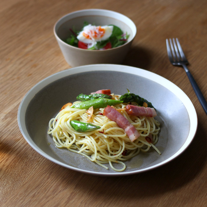 yumiko　iihoshi　porcelain　×　木村硝子店　dishes　230　plate　moss gray matte　/　ディシィーズ　モスグレー　マット