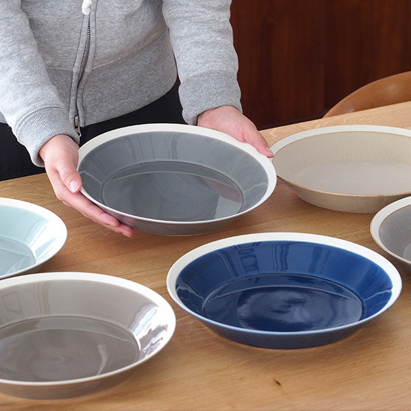 yumiko　iihoshi　porcelain　×　木村硝子店　dishes　230　plate　moss gray matte　/　ディシィーズ　モスグレー　マット