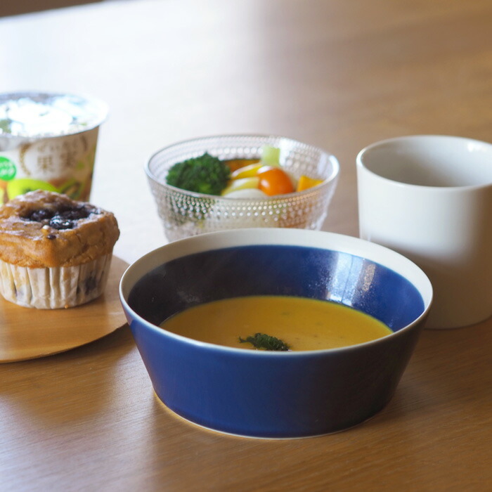 yumiko　iihoshi　porcelain　×　木村硝子店　dishes　bowl　M　ink blue　/　ディシィーズ　インクブルー