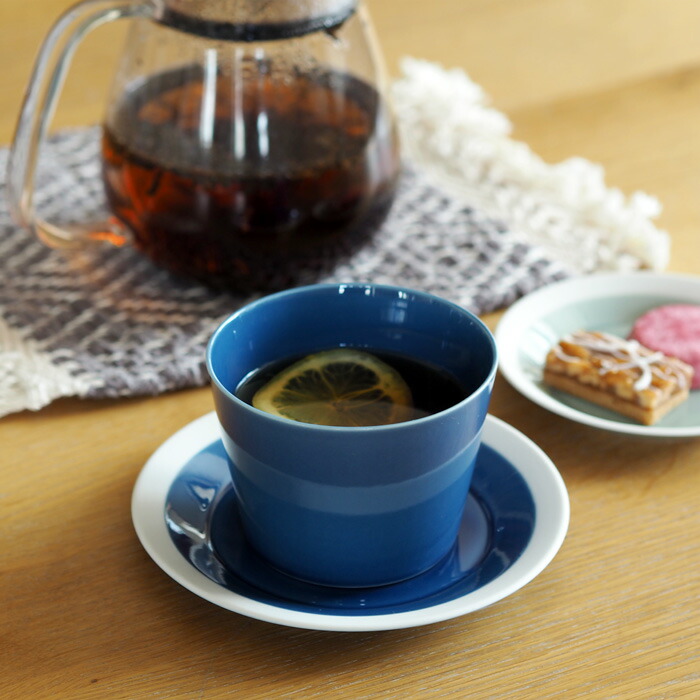 yumiko　iihoshi　porcelain　×　木村硝子店　dishes　140　plate　ink blue　/　ディシィーズ　インクブルー