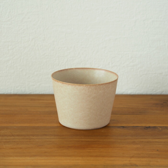 yumiko　iihoshi　porcelain　×　木村硝子店　dishes　cup　M　sand beige matte　/　ディシィーズ　サンドベージュ　マット