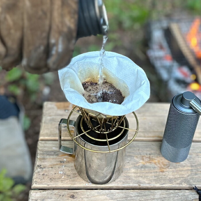 キッカーランド　ブラス　コラプシブルコーヒードリッパー　/　KIKKERLAND