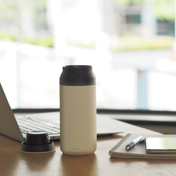 キントー　トラベルタンブラー　350ml　ホワイト　/　KINTO
