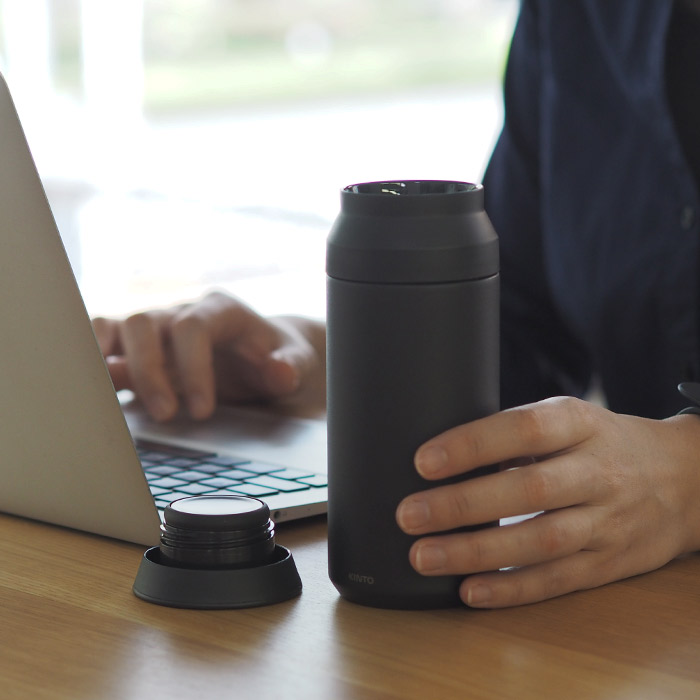 キントー　トラベルタンブラー　350ml　ブラック　/　KINTO