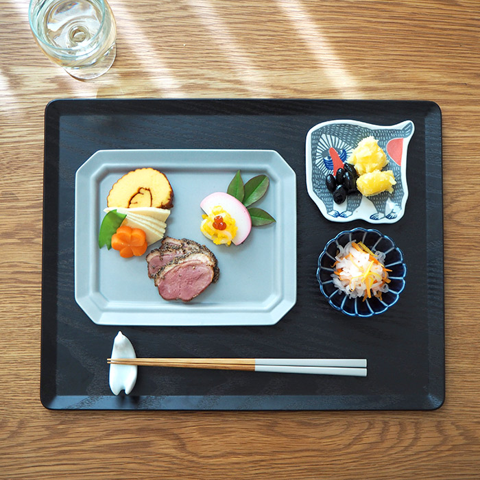 キントー　プレイスマット　360×280mm　ウィロー　ブラック　/　KINTO