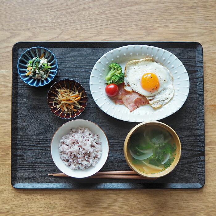 キントー　プレイスマット　430×330mm　ウィロー　ブラック　/　KINTO