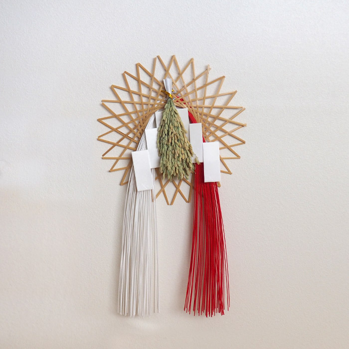 公長齋小菅　輪弧水引リースS　ナチュラル