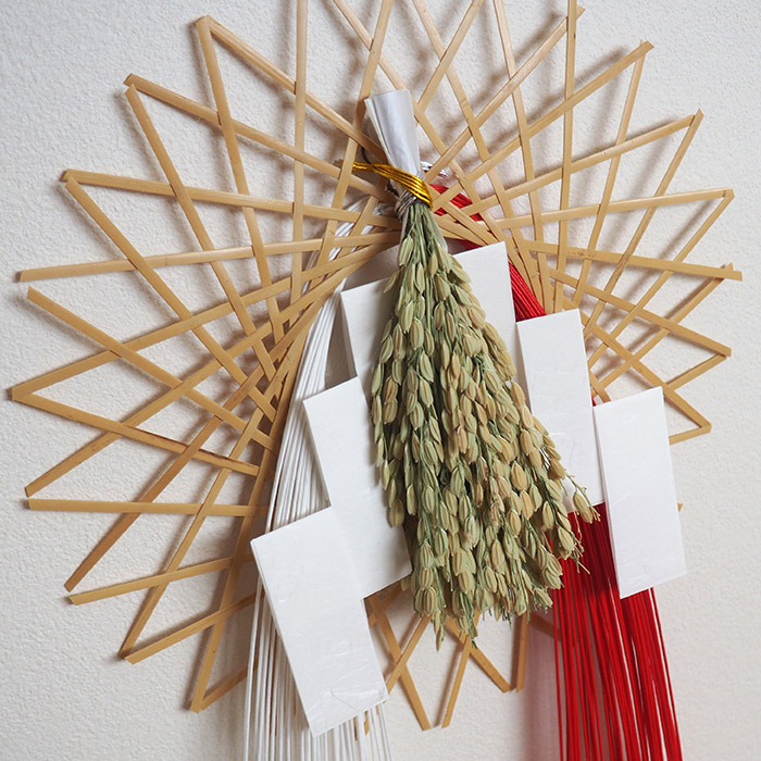 公長齋小菅　輪弧水引リースS　ナチュラル