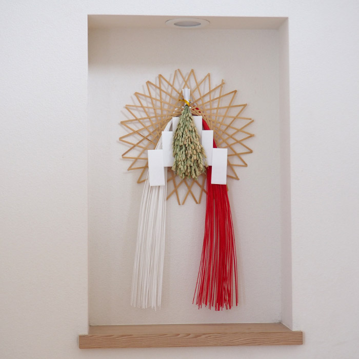 公長齋小菅　輪弧水引リースS　ナチュラル