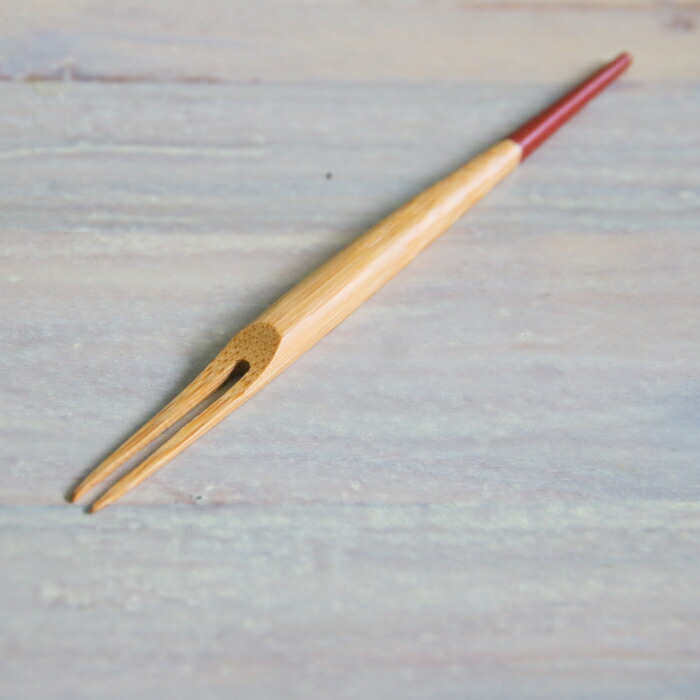 公長齋小菅　白鷺フォークセット　レッド