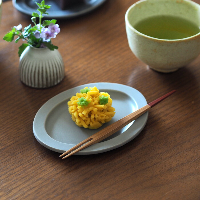 公長齋小菅　白鷺フォークセット　レッド