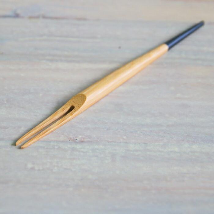 公長齋小菅　白鷺フォークセット　ブラック