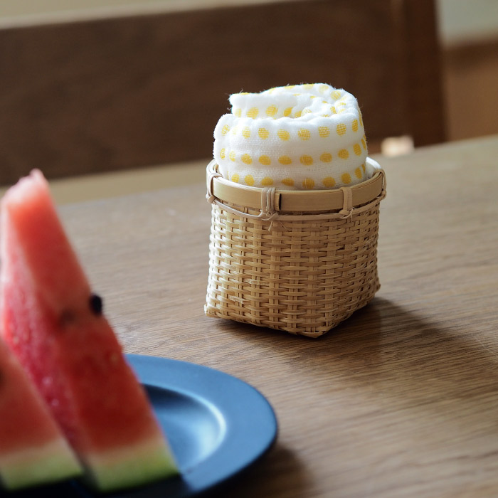 公長齋小菅　おしぼり籠