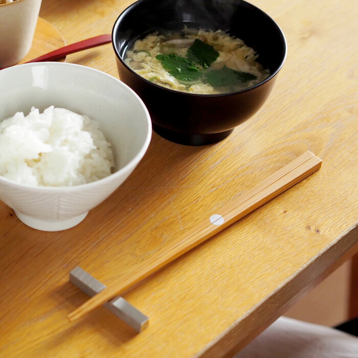 公長齋小菅　円窓箸　ナチュラル　シルバー