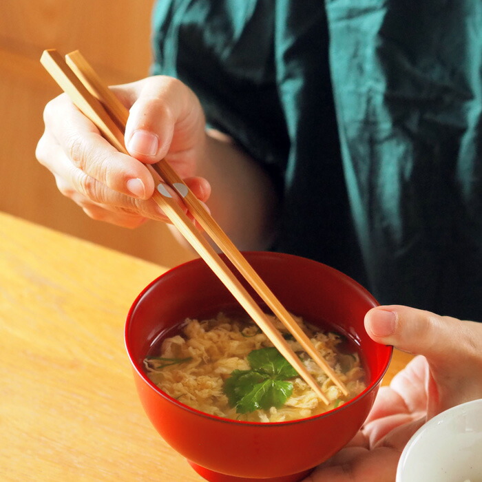 公長齋小菅　円窓箸　ナチュラル　シルバー