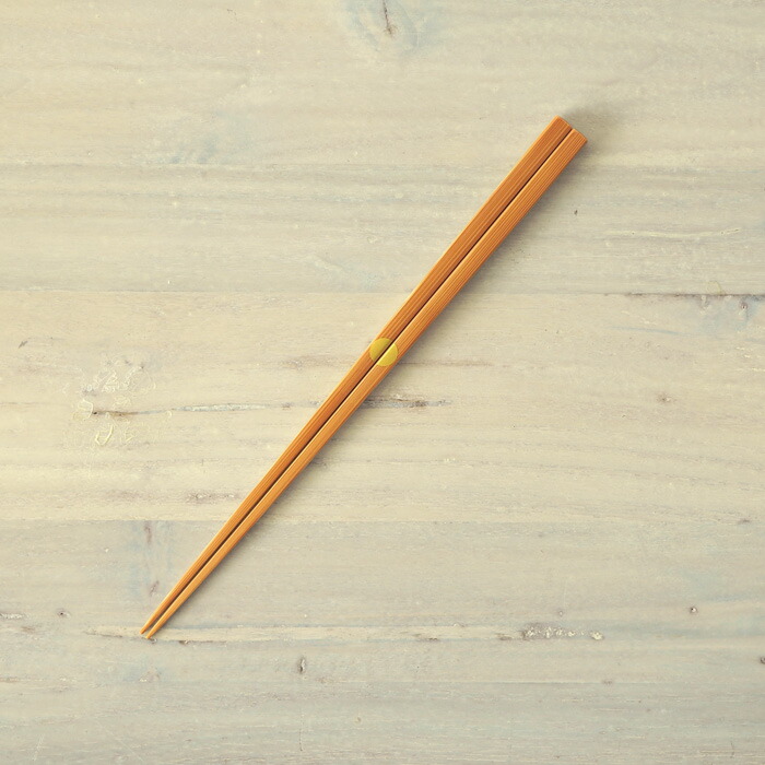 公長齋小菅　円窓箸　ナチュラル　ゴールド