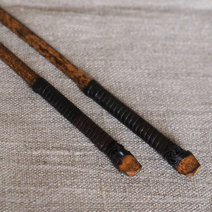 公長齋小菅　黒竹取り箸　33