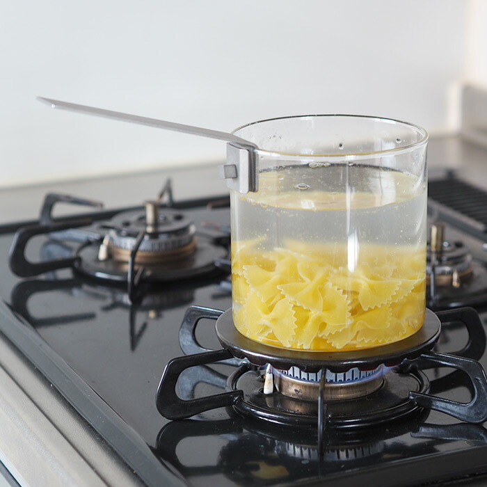 【送料無料】THE KETTLE ガラスの片手ポット（ミルクパン）　/　knIndustrie