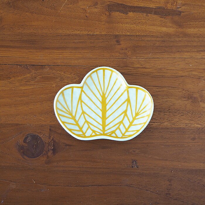 幸楽窯　錦　金　松葉形　銘々皿