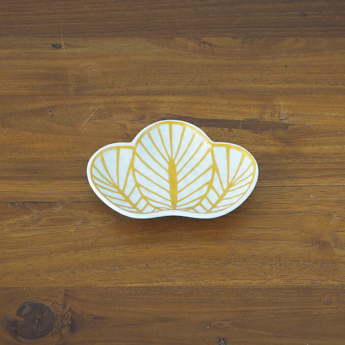 幸楽窯　錦　金　松葉形　銘々皿