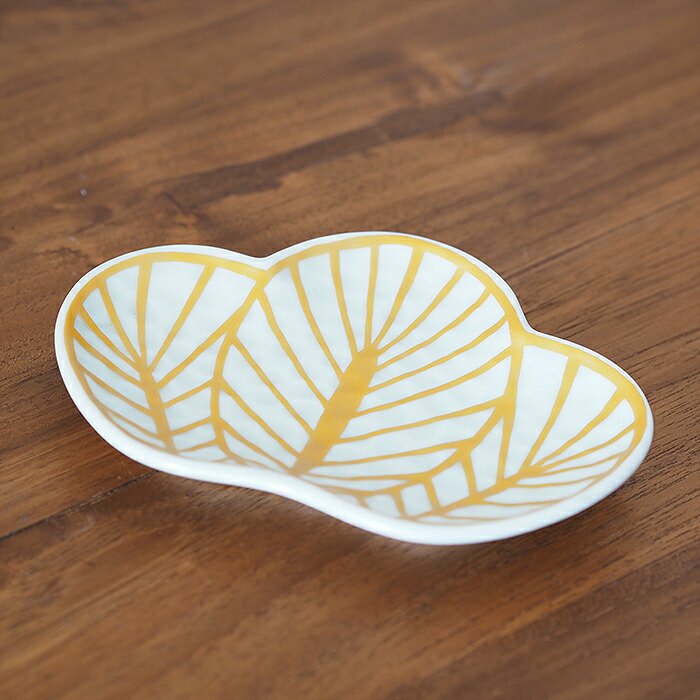 幸楽窯　錦　金　松葉形　銘々皿