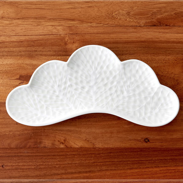 幸楽窯　錦　銀　松葉形　前菜皿