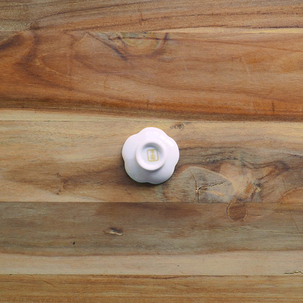 幸楽窯　錦　銀彩　捻り梅　箸置