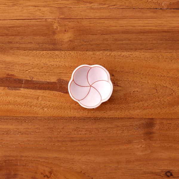 幸楽窯　錦　曙釉　銀彩　捻り梅　箸置　