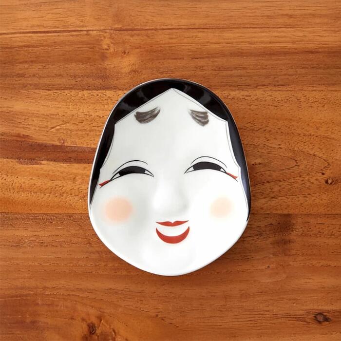 幸楽窯　錦　おふくさん　小銘々皿