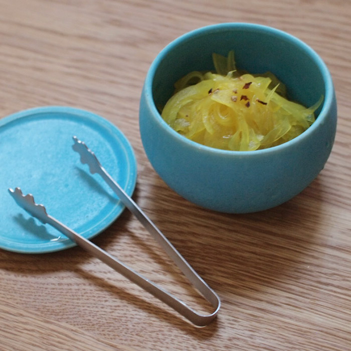 飯高幸作　フタック　蓋物　丸　L　ブルー　/　kousha ceramic works