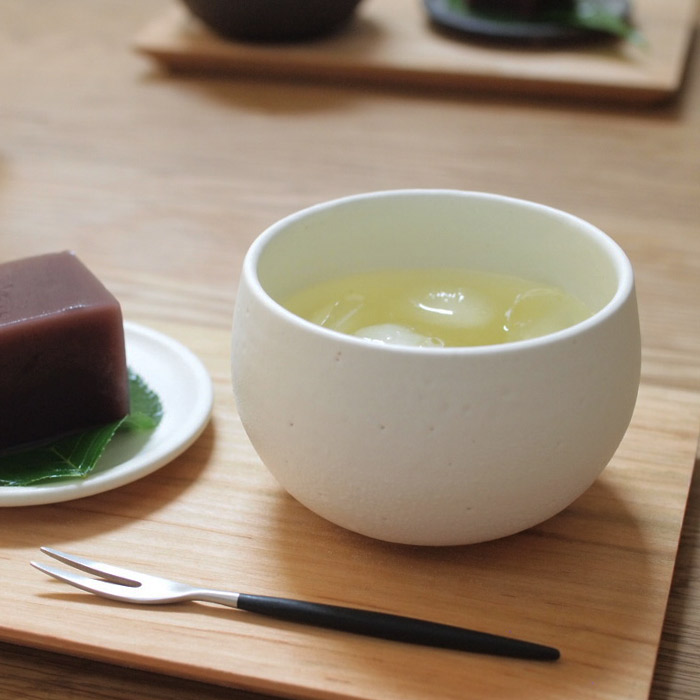 飯高幸作　フタック　蓋物　丸　L　ホワイト　/　kousha ceramic works