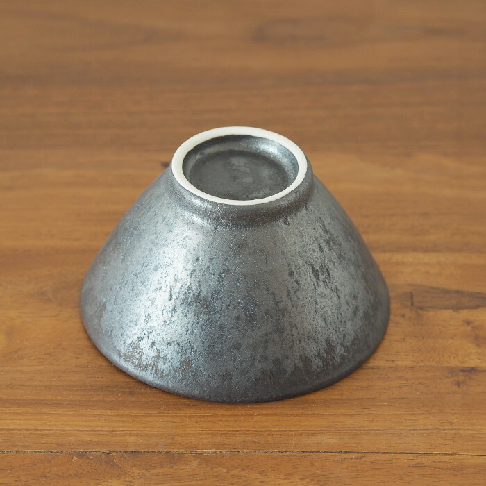 飯高幸作　飯碗　大　刷毛黒 　/　 kousha ceramic works