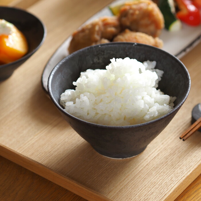 飯高幸作　飯碗　大　刷毛黒 　/　 kousha ceramic works