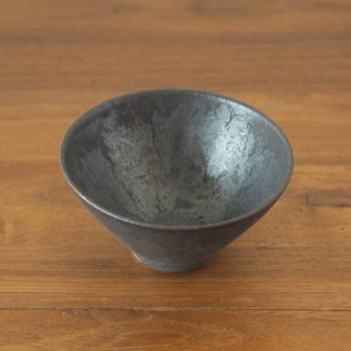 飯高幸作　飯碗　小　刷毛黒 　/　 kousha ceramic works