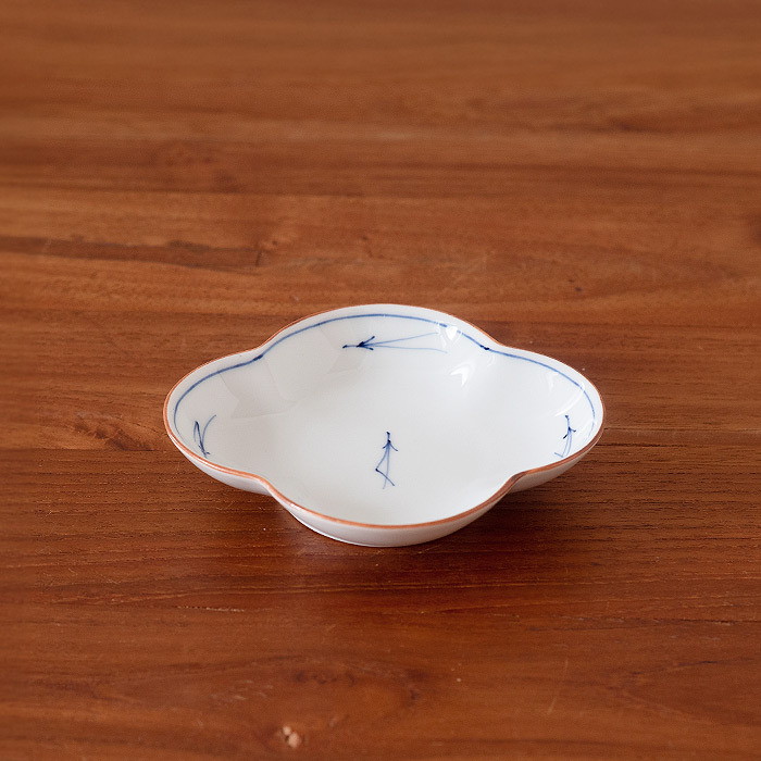 洸琳窯　松葉　木甲皿　小