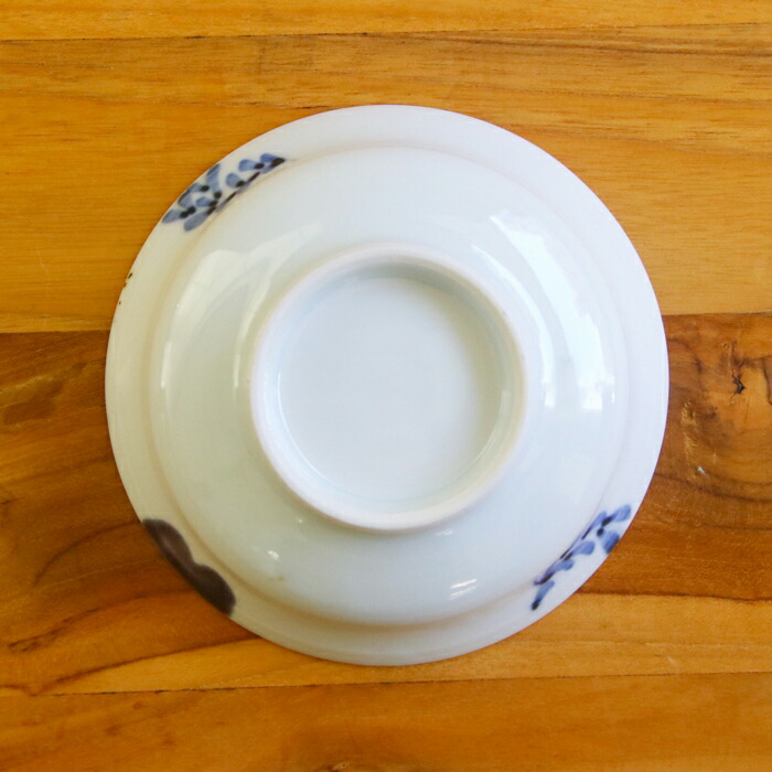 ★堀畑蘭　色絵泰山木　4寸鉢