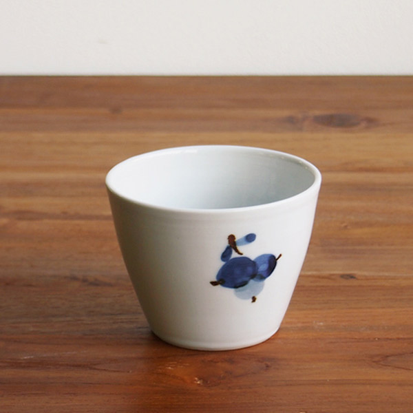 九谷青窯　高原真由美　呉須鉄果実　蕎麦猪口