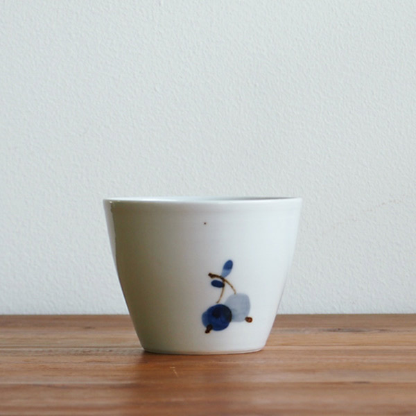 九谷青窯　高原真由美　呉須鉄果実　蕎麦猪口