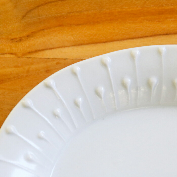 九谷青窯　高原真由美　白磁いっちん雫　楕円皿