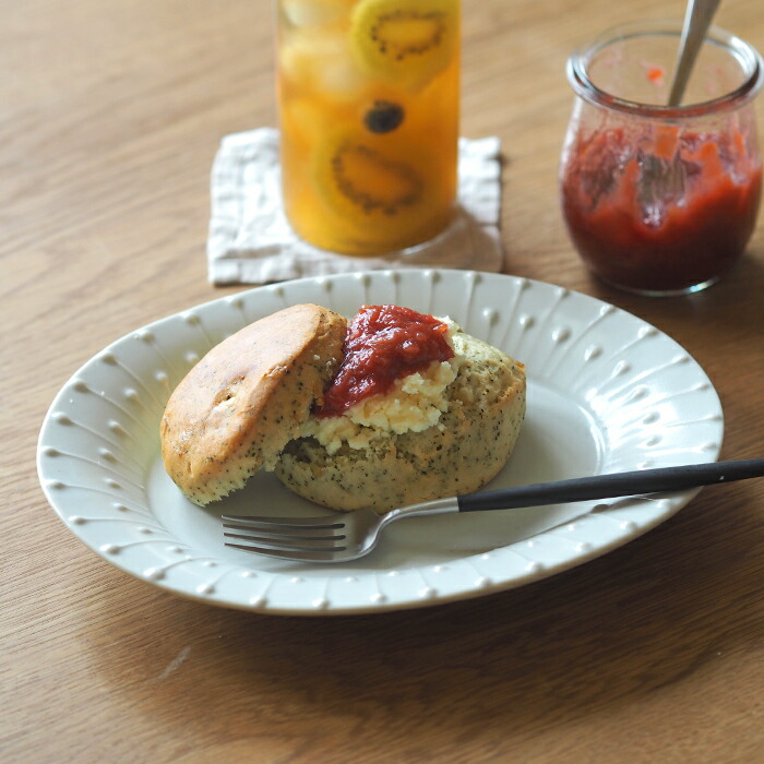 九谷青窯　高原真由美　白磁いっちん雫　楕円皿