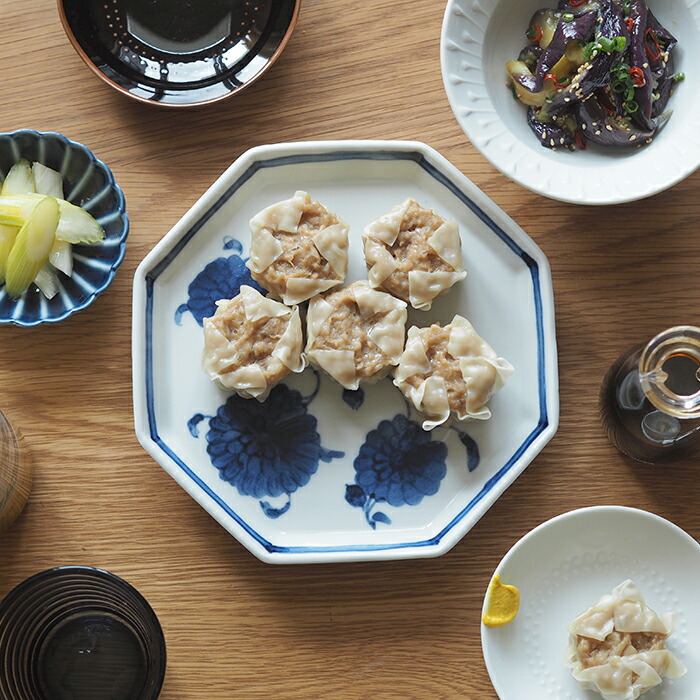 九谷青窯　高原真由美　濃菊　八角皿