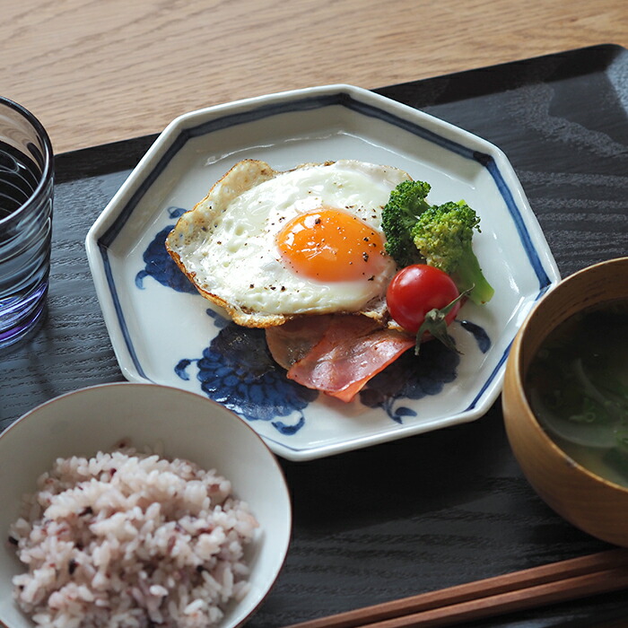 九谷青窯　高原真由美　濃菊　八角皿