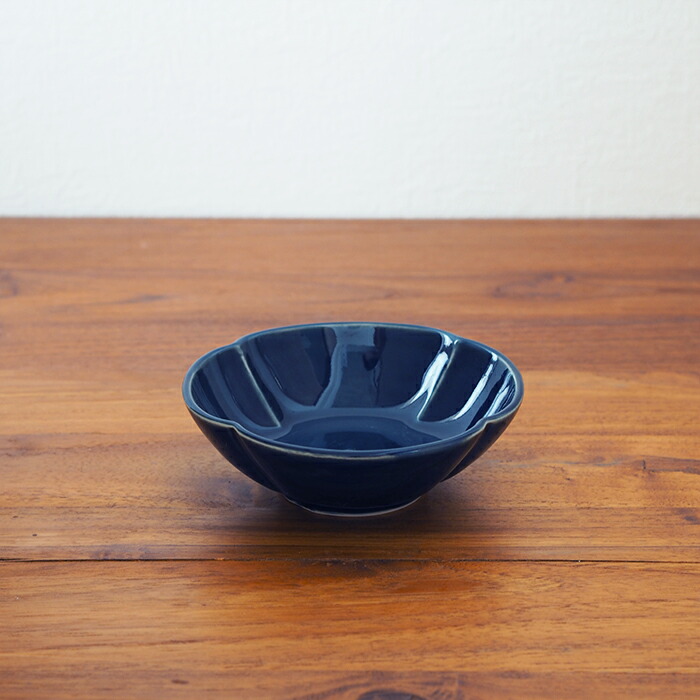 九谷青窯　高原真由美　瑠璃釉　木瓜鉢