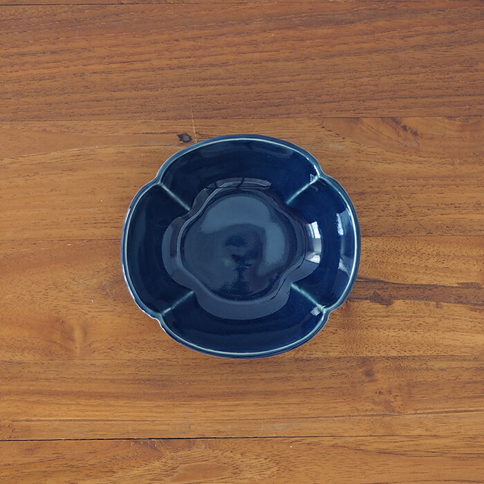 九谷青窯　高原真由美　瑠璃釉　木瓜鉢