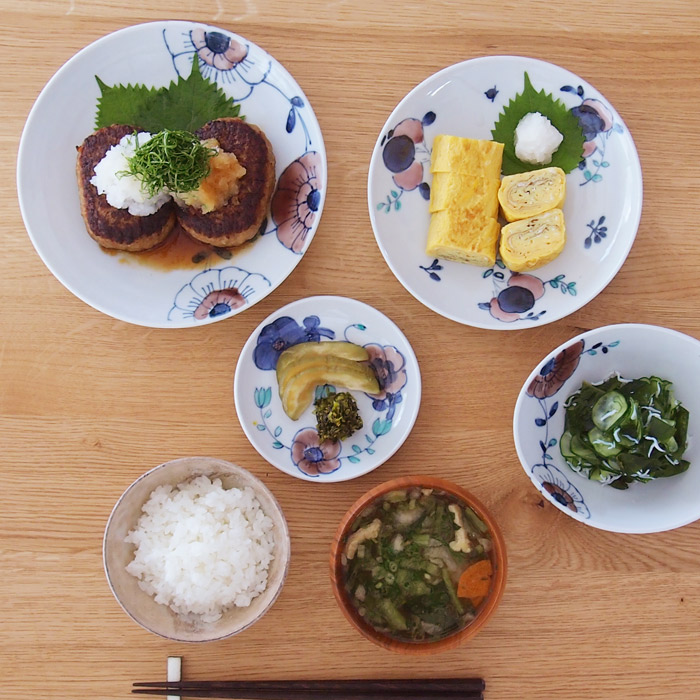 九谷青窯　高原真由美　色絵ビオラ　楕円鉢