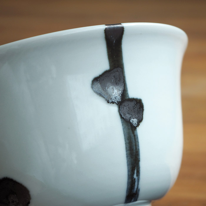 九谷青窯　横井佳乃　木賊に露　丼